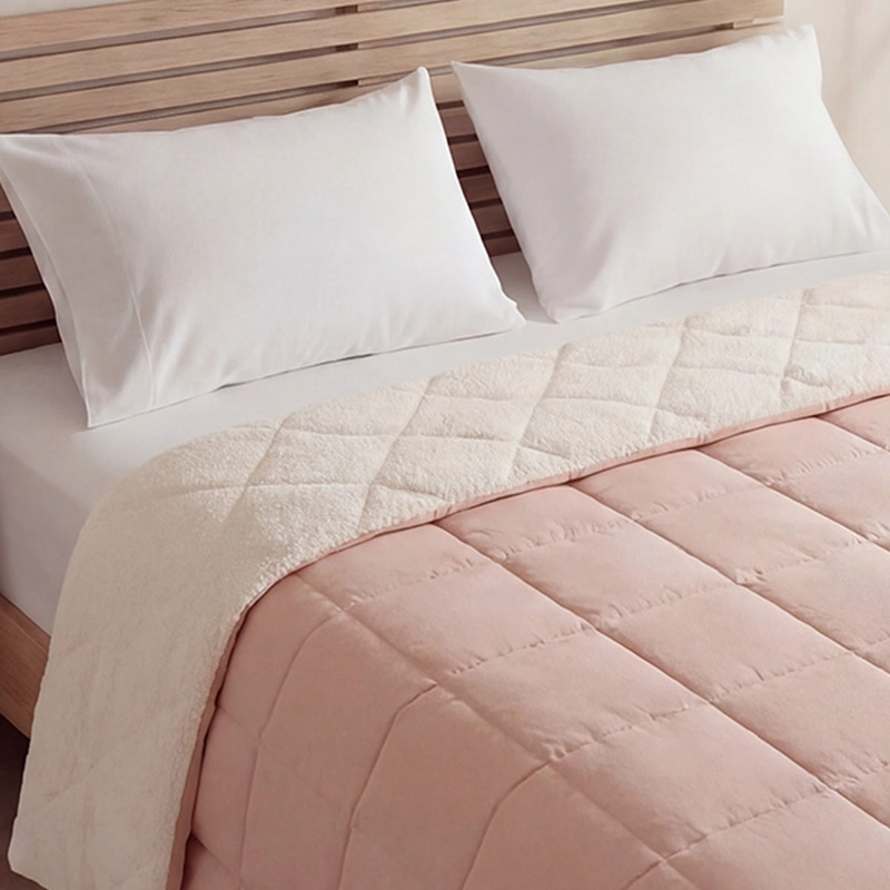 PLUMÓN RIPLEY HOME MICROCORDUROY SHERPA KING ROSA - 2