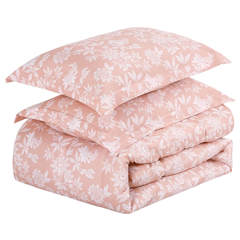 PLUMÓN ANDES ESTAMPADO FLOR 1.5 PLAZAS ROSA - 3