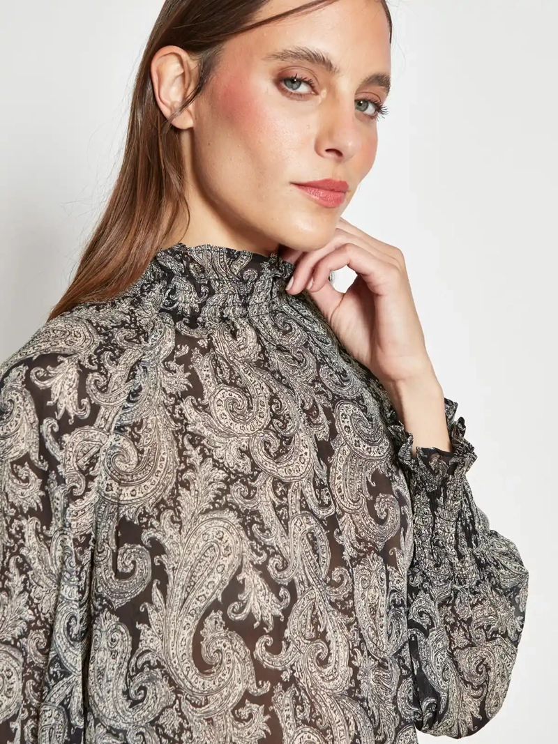 BLUSA MUJER MARQUIS CUELLO PANAL ESTAMPADA - 3