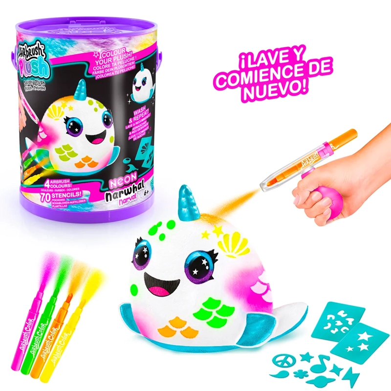 PELUCHE ANIMAL NEON DECORAR - MODELO ALEATORIO - 5