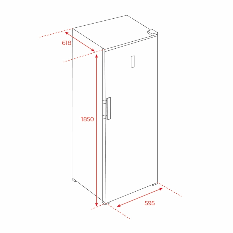 REFRIGERADOR MONOPUERTA TEKA RSL 75640 362L NO FROST GRIS - 9