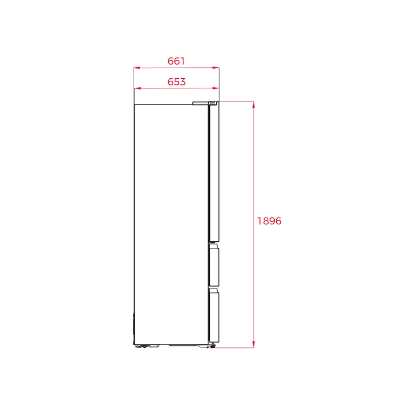 REFRIGERADOR FRENCH DOOR TEKA RFD 7725 GBK 516L NO FROST NEGRO - 12