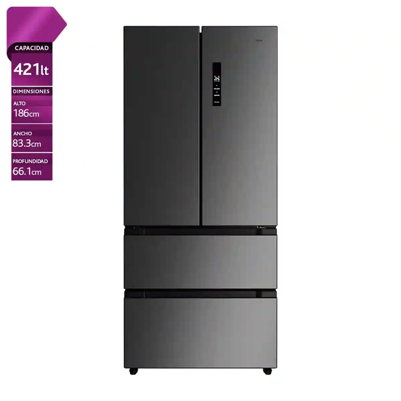 REFRIGERADOR FRENCH DOOR TEKA RFD 7725 SS 516L NO FROST ACERO - 1
