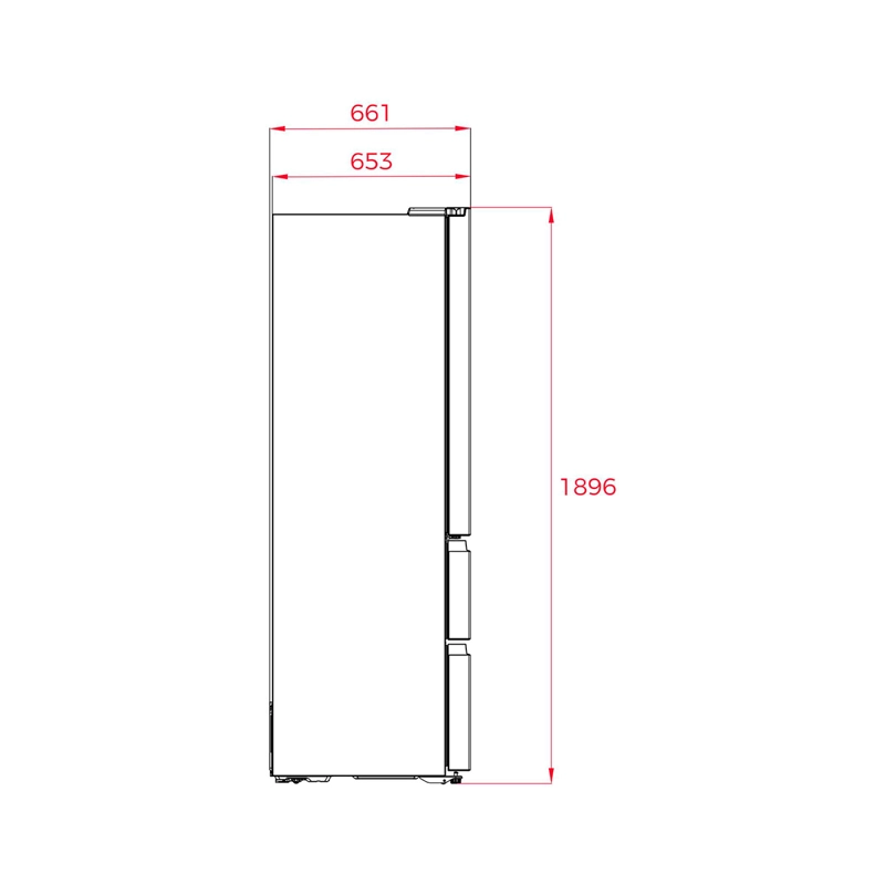 REFRIGERADOR FRENCH DOOR TEKA RFD 7725 SS 516L NO FROST ACERO - 12