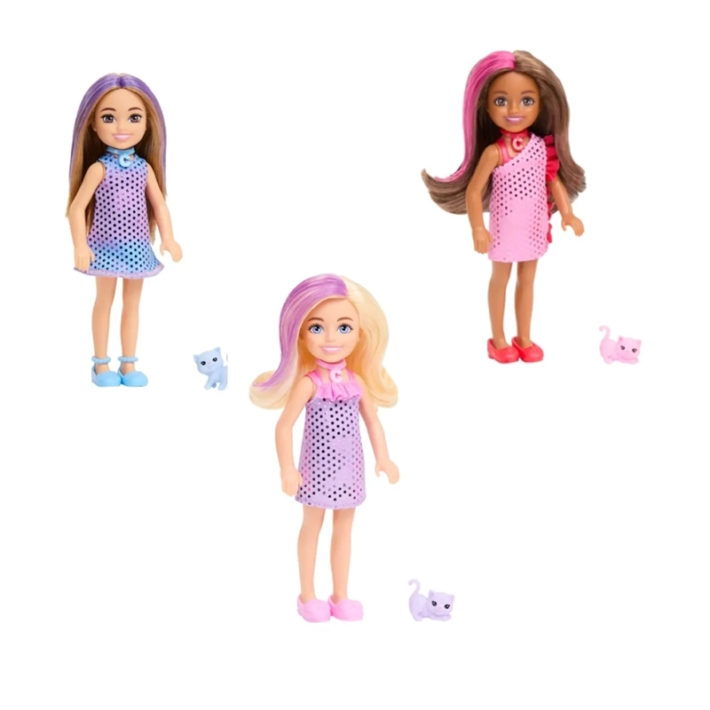 BARBIE PARTY UNBOXED MUÑECA CHELSEA FIESTA GLAMOUR SORPRESA - 1