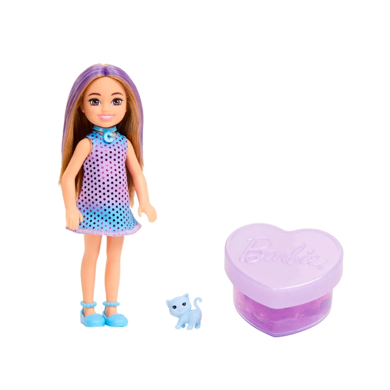 BARBIE PARTY UNBOXED MUÑECA CHELSEA FIESTA GLAMOUR SORPRESA - 2