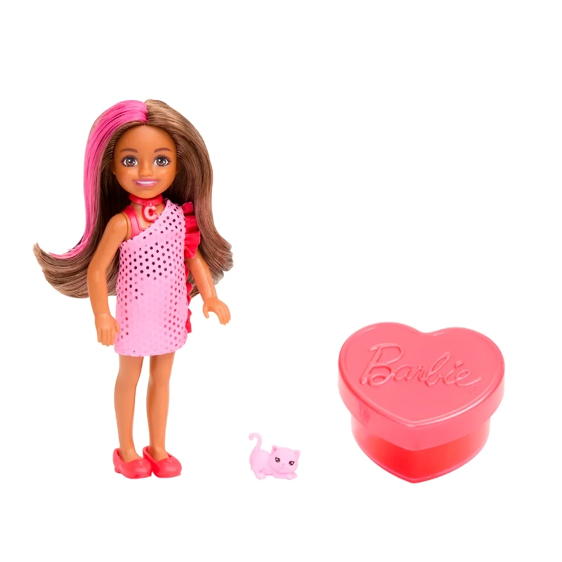 BARBIE PARTY UNBOXED MUÑECA CHELSEA FIESTA GLAMOUR SORPRESA - 3