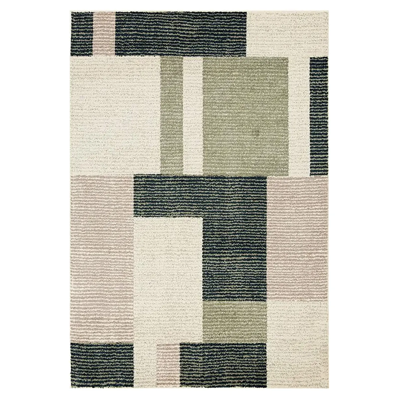 ALFOMBRA ELEMENTS & CO BLOCK AZUL 240X340 - 1