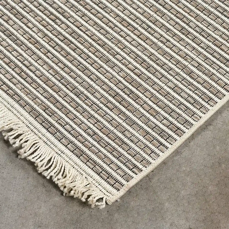 ALFOMBRA CANNON PLAIN FRINGES 200X280 CM GRIS - 2