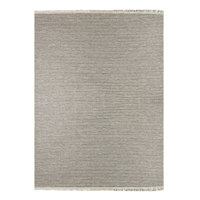 ALFOMBRA CANNON PLAIN FRINGES 240X330 CM GRIS - 1