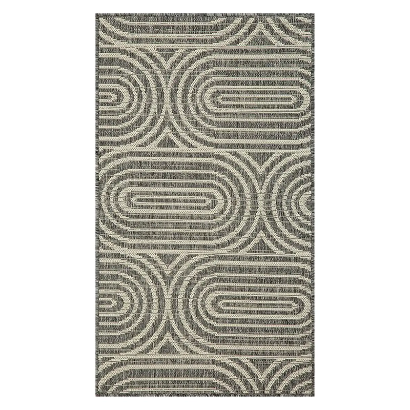 ALFOMBRA ELEMENTS & CO OVALIS GRIS 200X290 - 1
