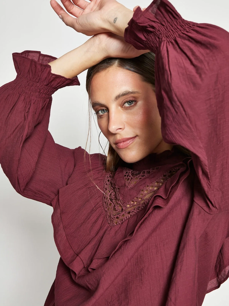 BLUSA MUJER MARQUIS ESCOTE TRIANGULAR - 3