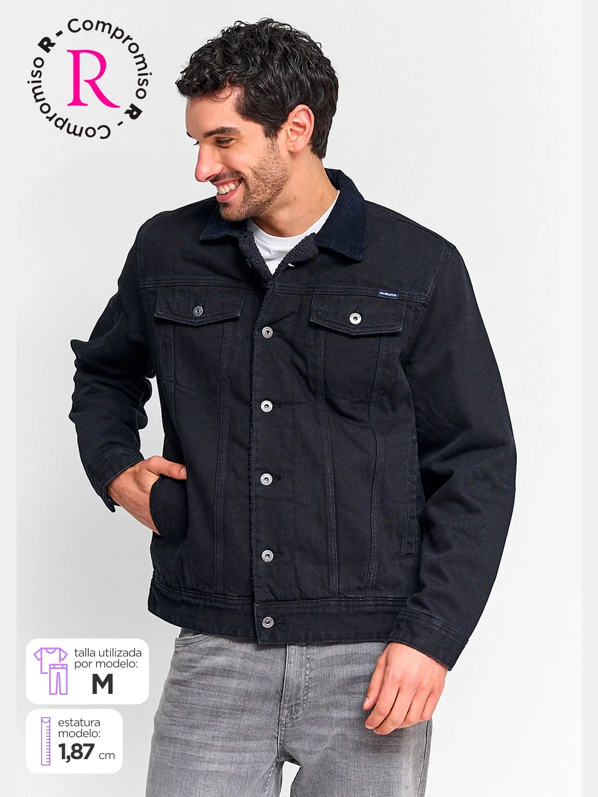 CHAQUETA HOMBRE BARBADOS ALGODÓN DENIM CHIPORRO - 1