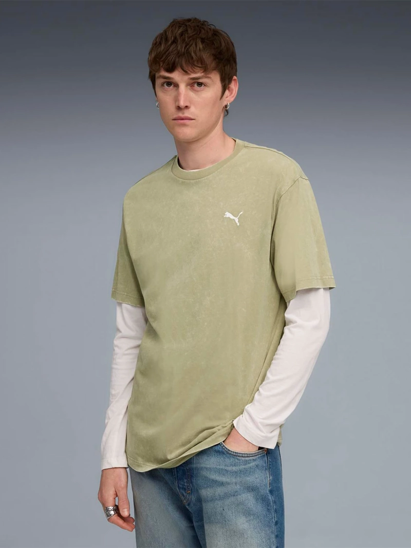PUMA POLERA HOLGADA MANGA CORTA HOMBRE PUMA ESSENTIALS ELEVATED WASH