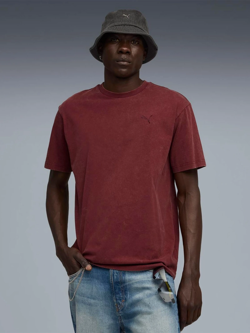 PUMA POLERA HOLGADA MANGA CORTA HOMBRE PUMA ESSENTIALS ELEVATED WASH