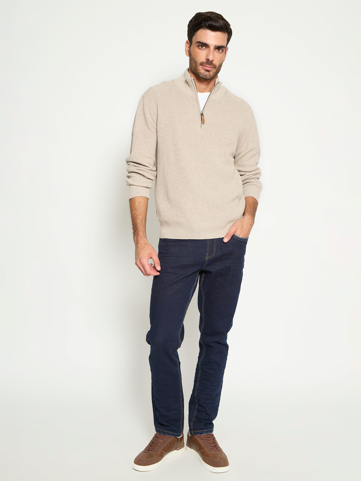 SWEATER HOMBRE REGATTA ALGODÓN HALF ZIPPER - 4