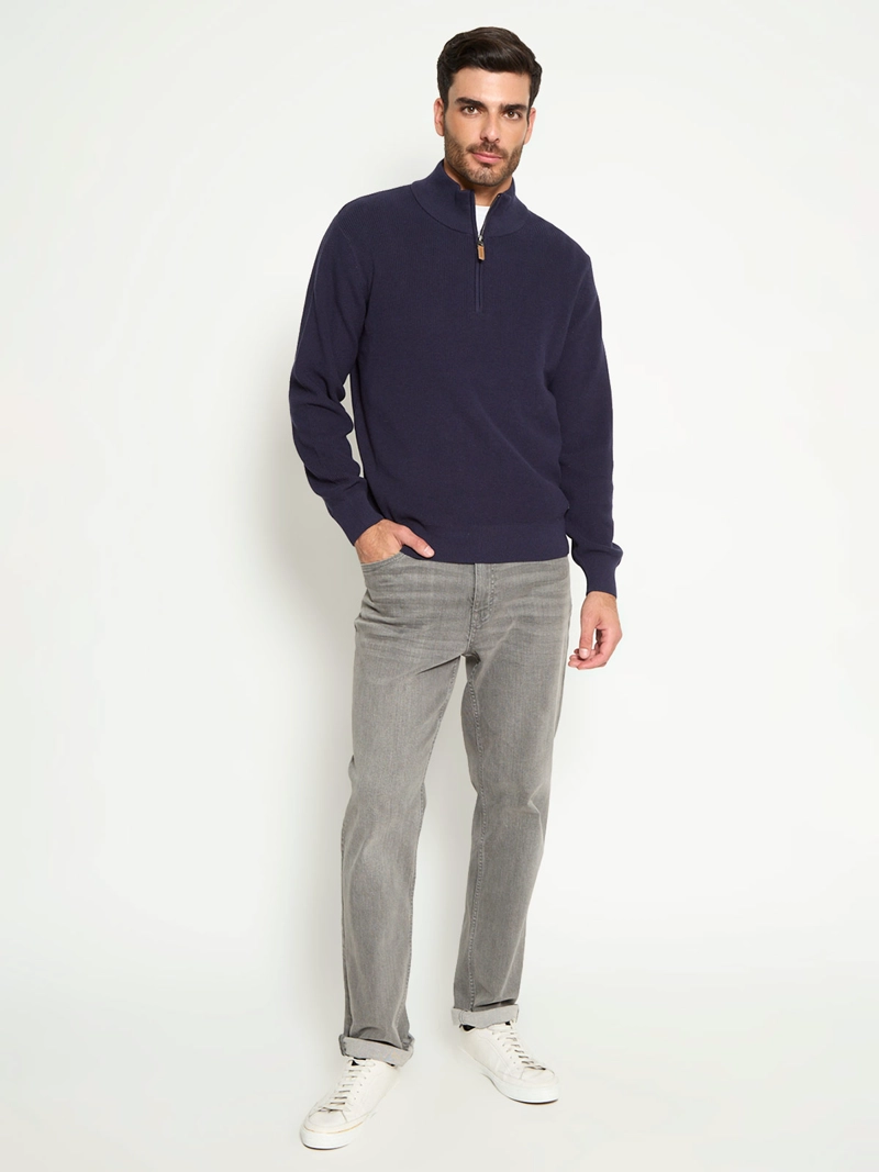 SWEATER HOMBRE REGATTA ALGODÓN HALF ZIPPER - 4