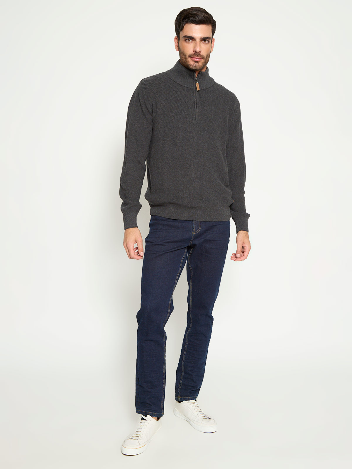 SWEATER HOMBRE REGATTA ALGODÓN HALF ZIPPER - 4