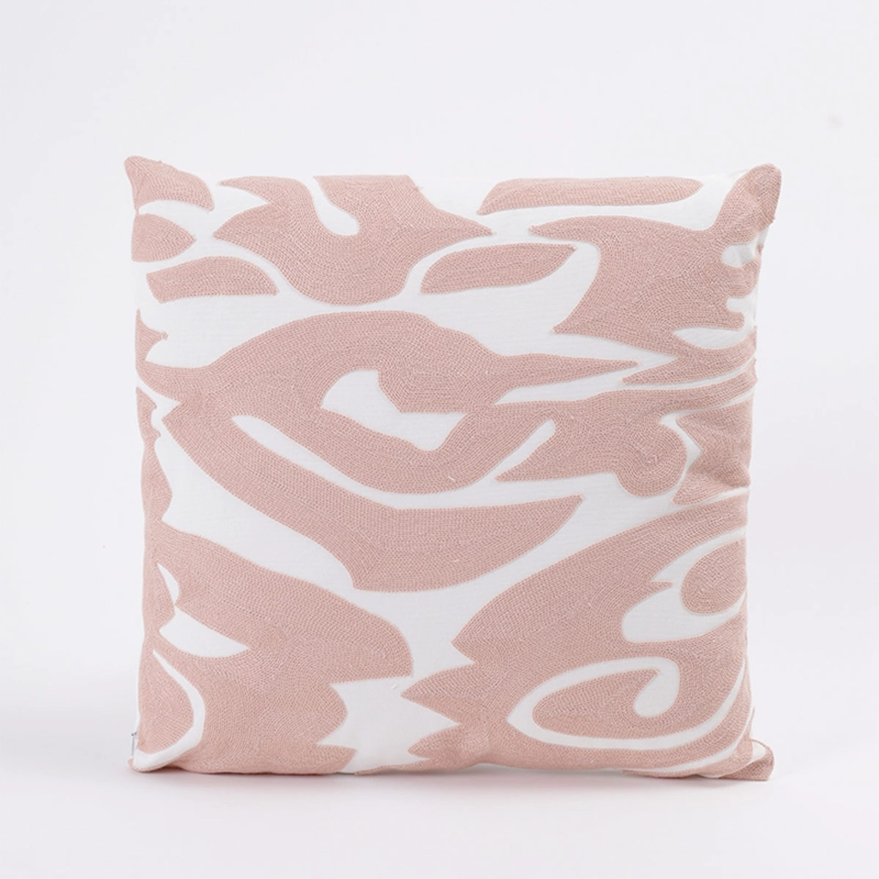 COJÍN RIPLEY HOME BORDADO ABS 45X45 CM ROSA - 1