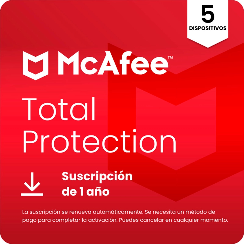 MCAFEE ANTIVIRUS TOTAL PROTECCIÓN 5 DISPOSITIVOS 1 AÑO - 3