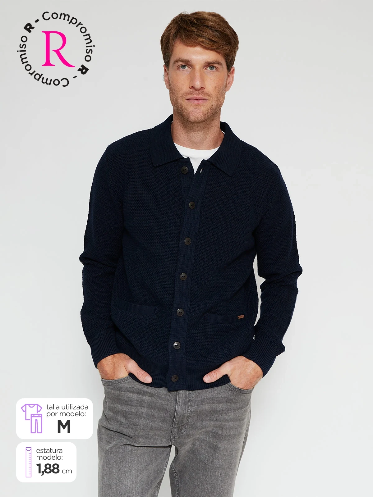 CARDIGAN HOMBRE REGATTA ALGODÓN  - 1
