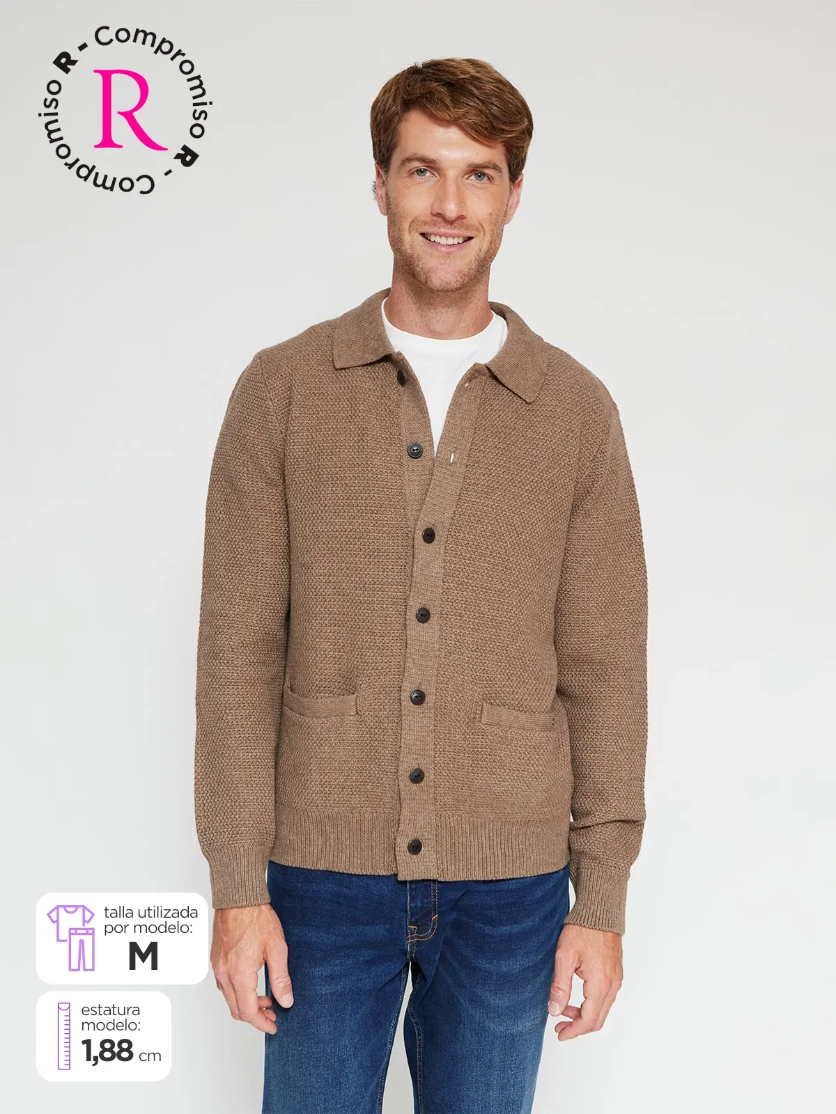 CARDIGAN HOMBRE REGATTA ALGODÓN  - 1