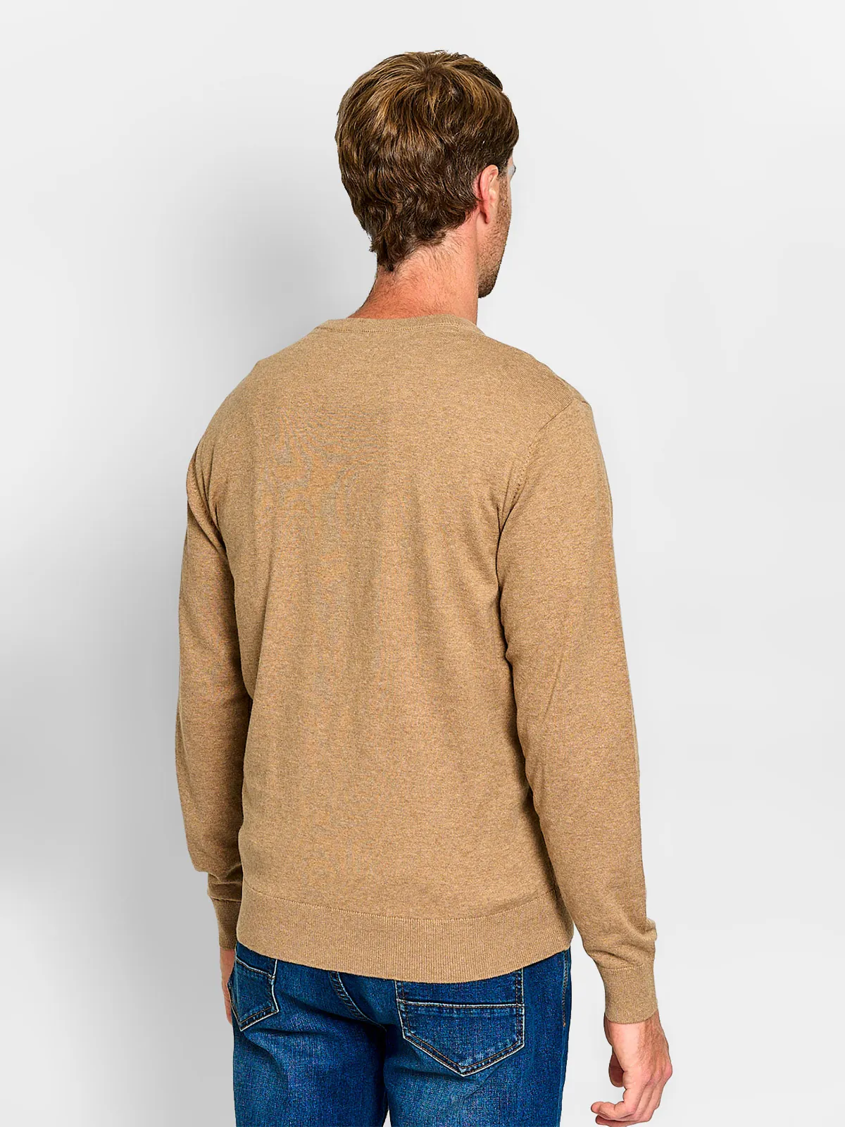 SWEATER HOMBRE KENNETH STEVENS ALGODÓN CUELLO EN V BÁSICO - 2