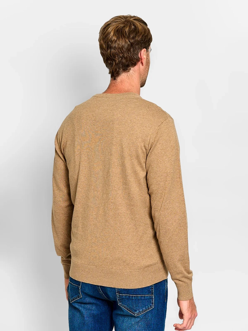 SWEATER HOMBRE KENNETH STEVENS ALGODÓN CUELLO EN V BÁSICO - 2