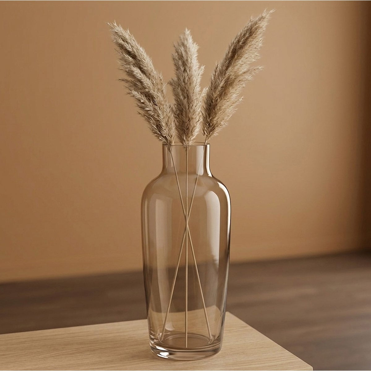 FLORERO RIPLEY HOME MOK L VIDRIO CAFÉ - 1