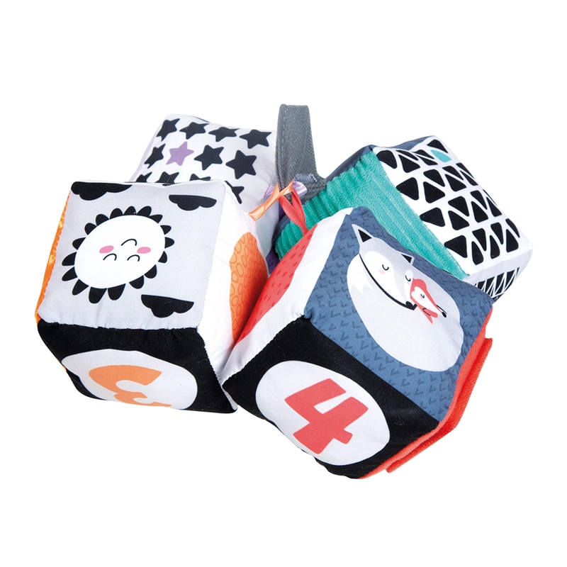 BLACK WHITE SOFT ACTIVITY CUB - 1