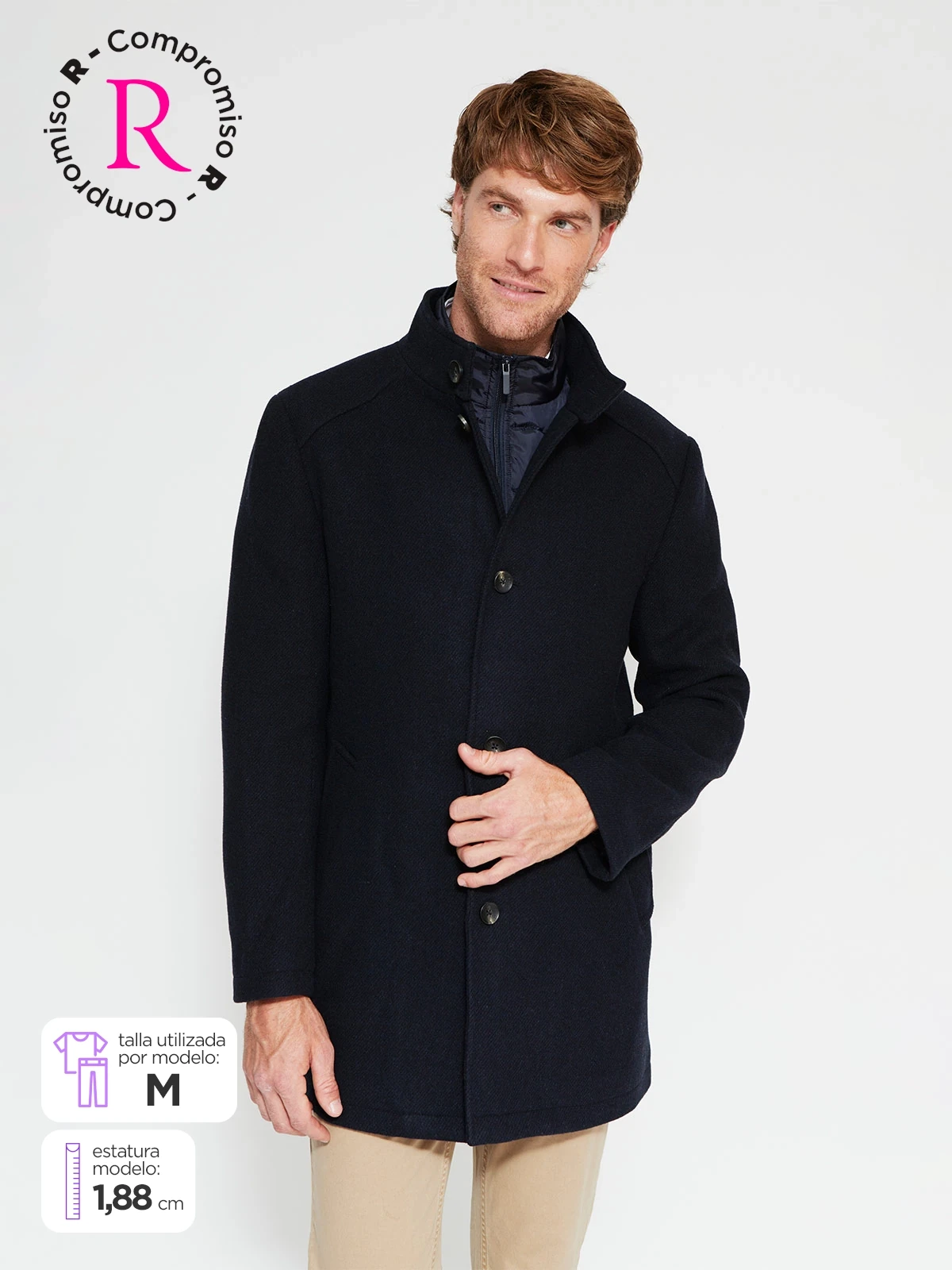 ABRIGO HOMBRE MARQUIS LANA PARKA INTERIOR - 1