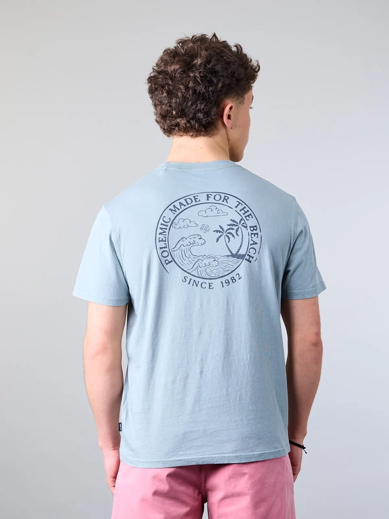 POLERA MANGA CORTA NIÑO ALGODÓN POLEMIC THE BEACH XV1376 - 3