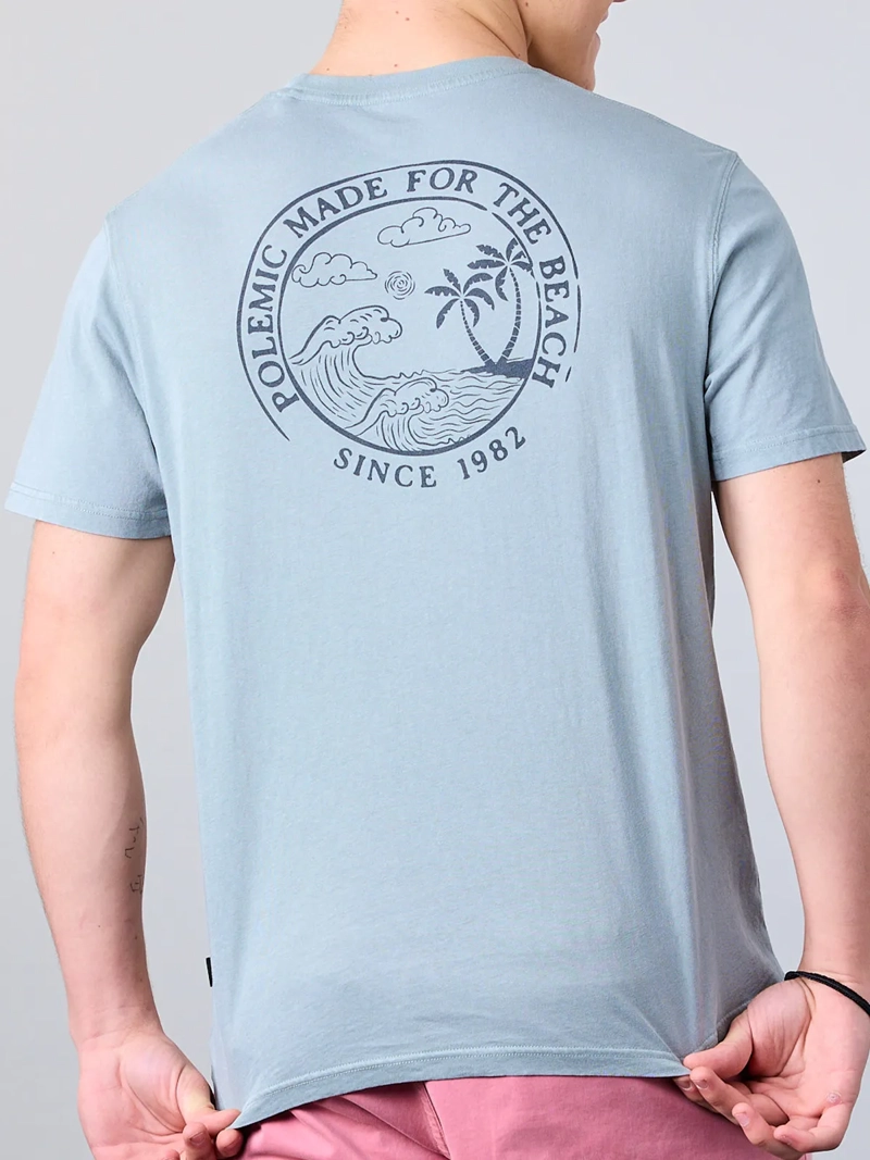 POLERA MANGA CORTA NIÑO ALGODÓN POLEMIC THE BEACH XV1376 - 4