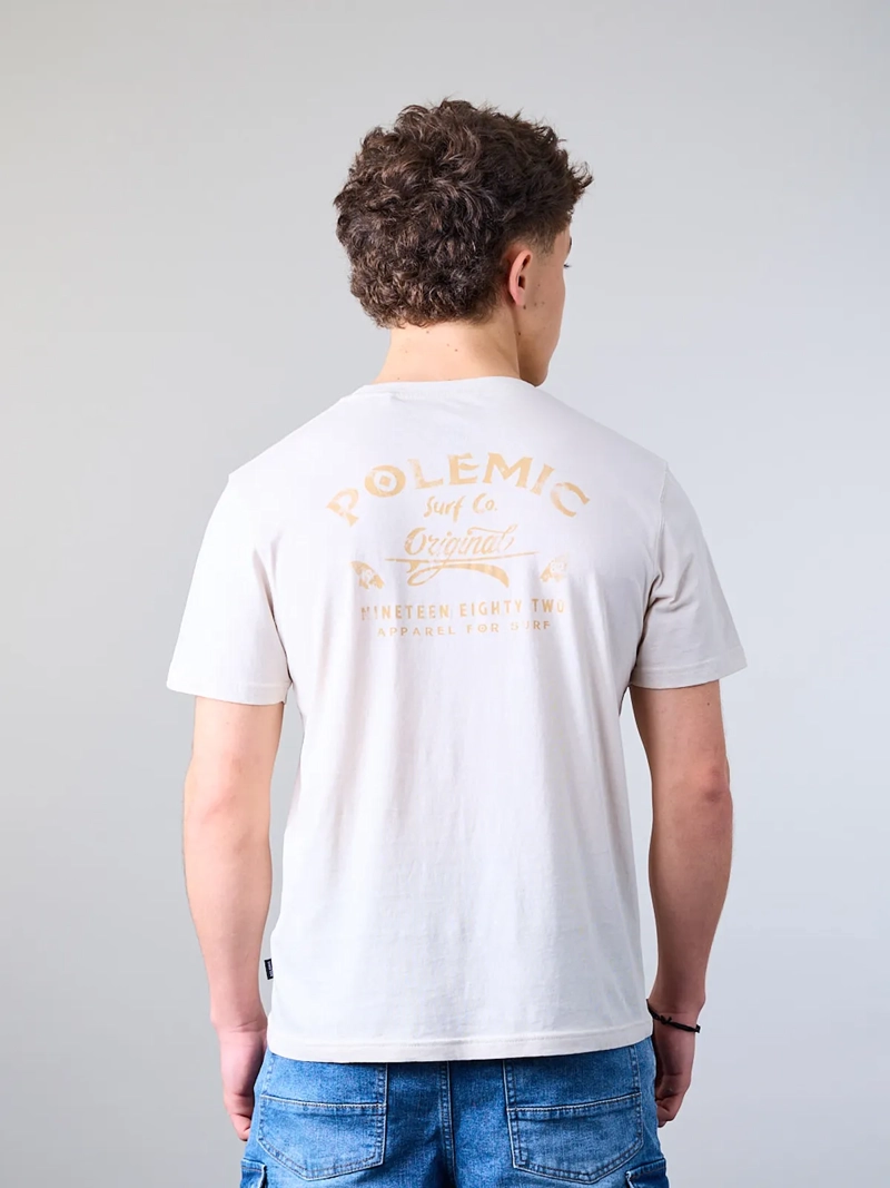 POLERA MANGA CORTA NIÑO ALGODÓN POLEMIC LISA XV1370 - 3