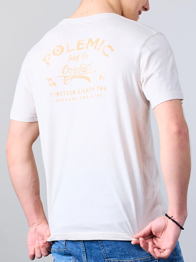POLERA MANGA CORTA NIÑO ALGODÓN POLEMIC LISA XV1370 - 4