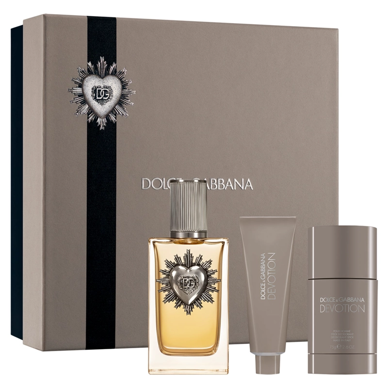 PERFUME DOLCE&GABBANA DEVOTION FOR MEN HOMBRE EDP 100 ML + GEL DE DUCHA 50 ML + DESODORANTE 75 GR - 1
