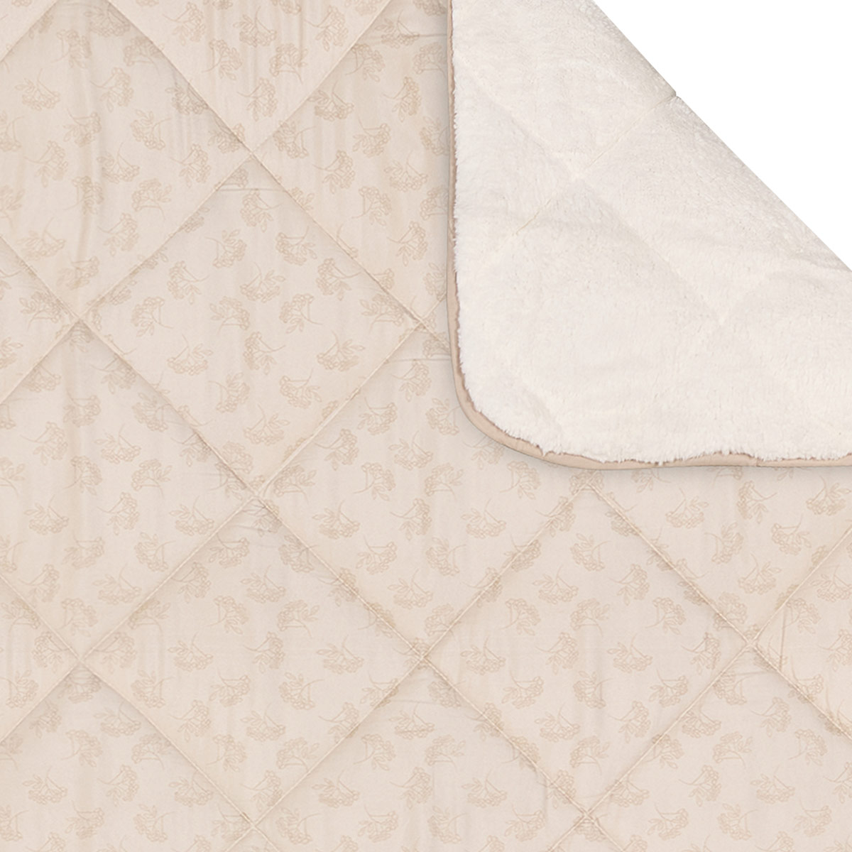 PLUMÓN RIPLEY HOME PROMO SHERPA 2 PLAZAS FLOR BEIGE - 2