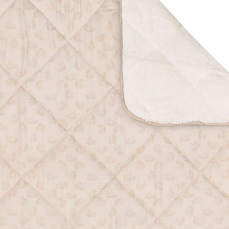 PLUMÓN RIPLEY HOME PROMO SHERPA 2 PLAZAS FLOR BEIGE - 4