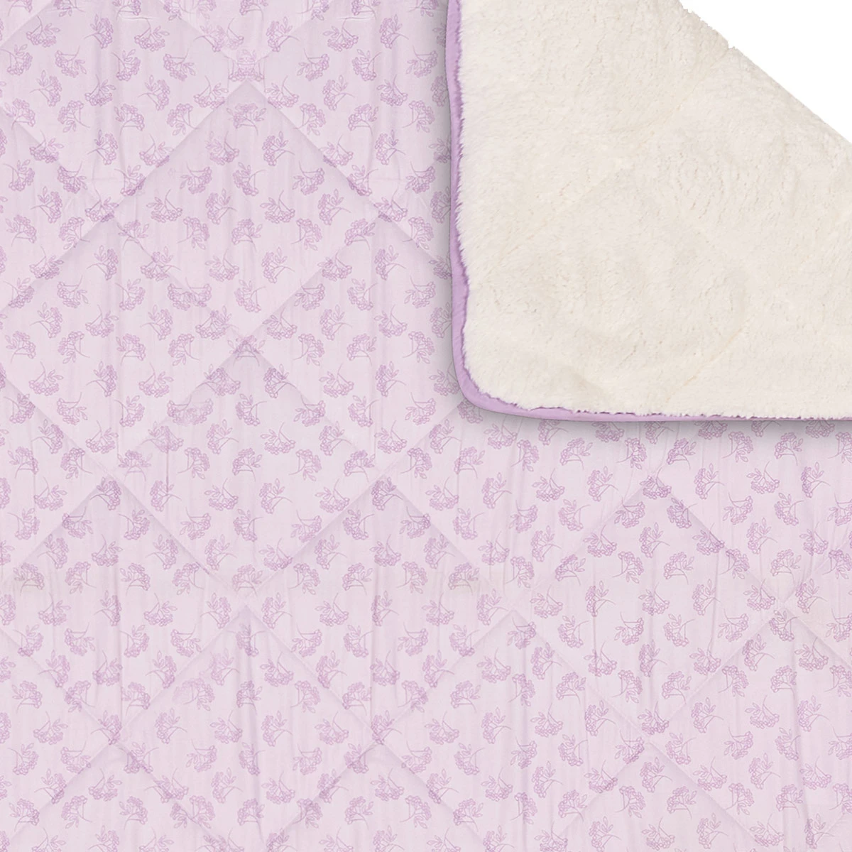 PLUMÓN RIPLEY HOME PROMO SHERPA 2 PLAZAS FLOR LILA - 2