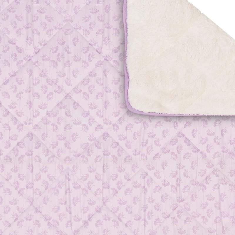 PLUMÓN RIPLEY HOME PROMO SHERPA 2 PLAZAS FLOR LILA - 4