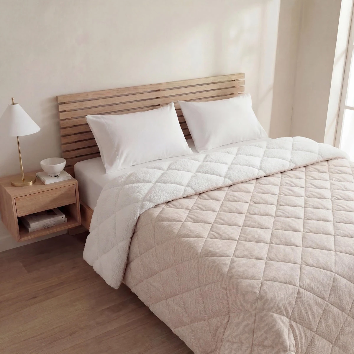 PLUMÓN RIPLEY HOME PROMO SHERPA 2 PLAZAS GEO TAUPE - 1
