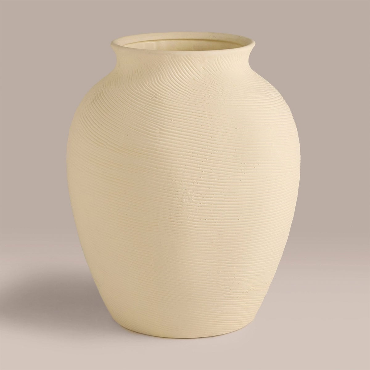 JARRÓN DECORATIVO MAISON LINETT M TEXTURA BLANCO - 2