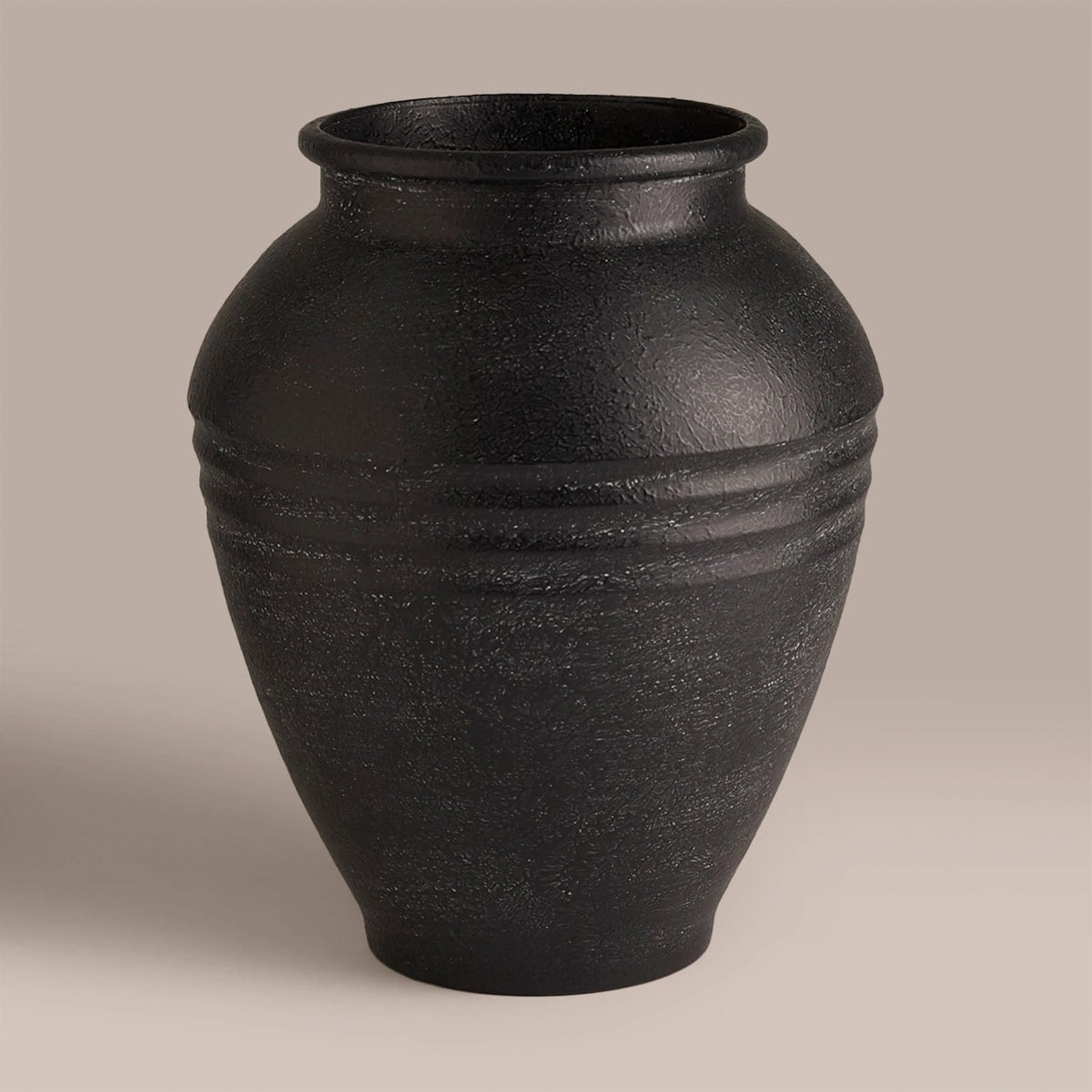 JARRÓN DECORATIVO MAISON LINETT M FRANJA NEGRO  - 2