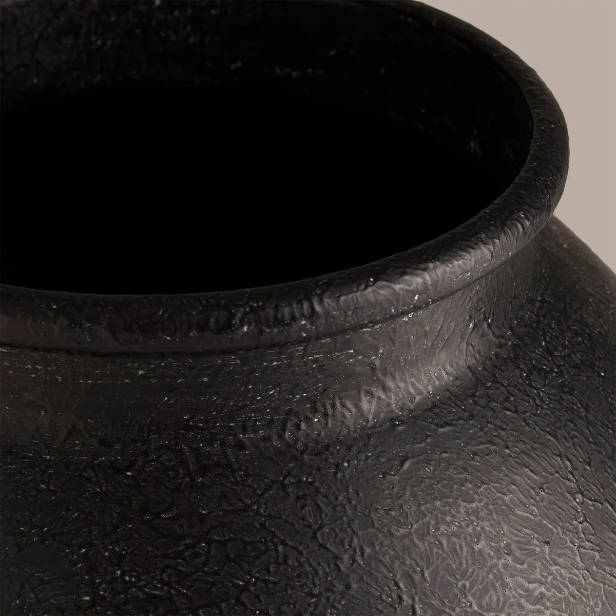 JARRÓN DECORATIVO MAISON LINETT M FRANJA NEGRO  - 3