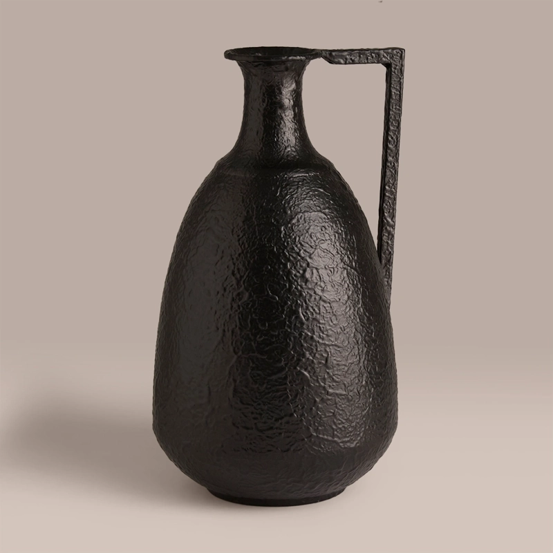 JARRÓN DECORATIVO RIPLEY HOME ASA NEUTROS NEGRO - 1