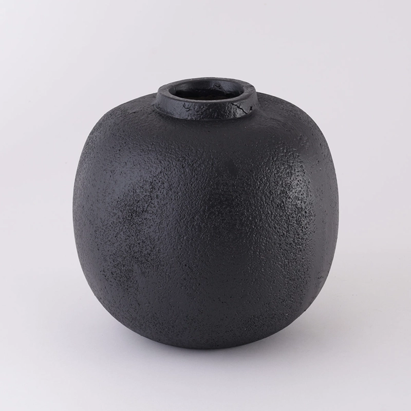 JARRÓN DECORATIVO RIPLEY HOME CIRCULAR NEUTROS NEGRO - 2