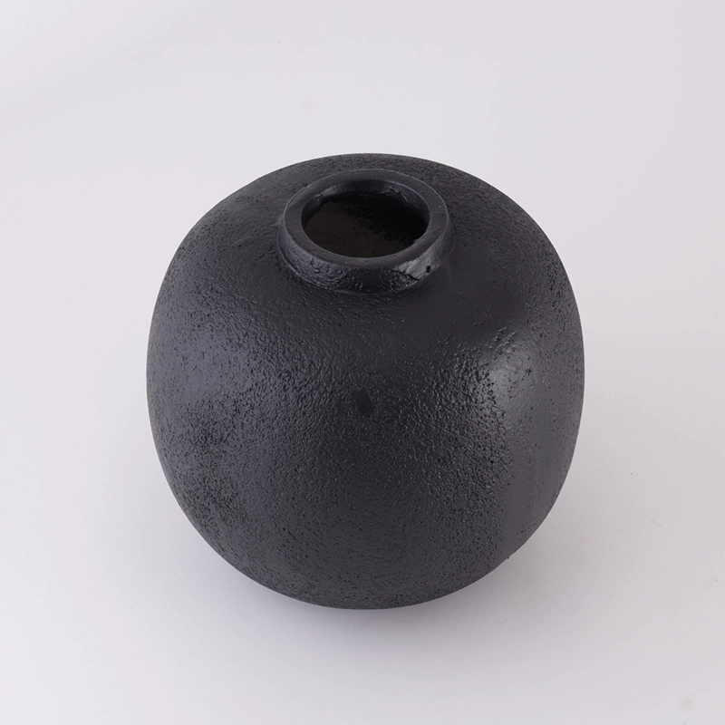 JARRÓN DECORATIVO RIPLEY HOME CIRCULAR NEUTROS NEGRO - 3