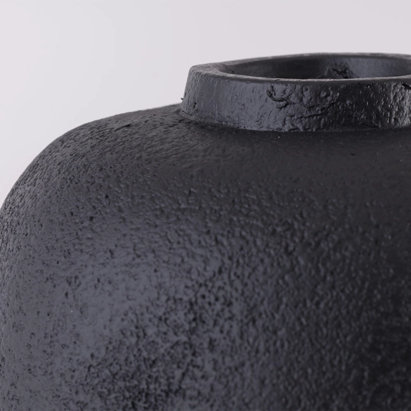 JARRÓN DECORATIVO RIPLEY HOME CIRCULAR NEUTROS NEGRO - 4