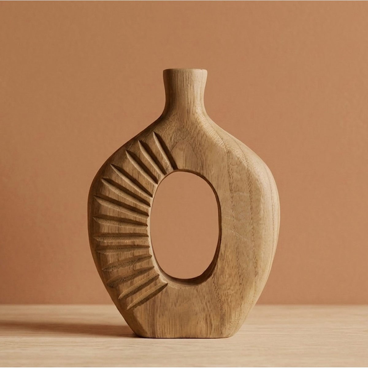 FLORERO DECORATIVO RIPLEY HOME MADERA MOK - 1