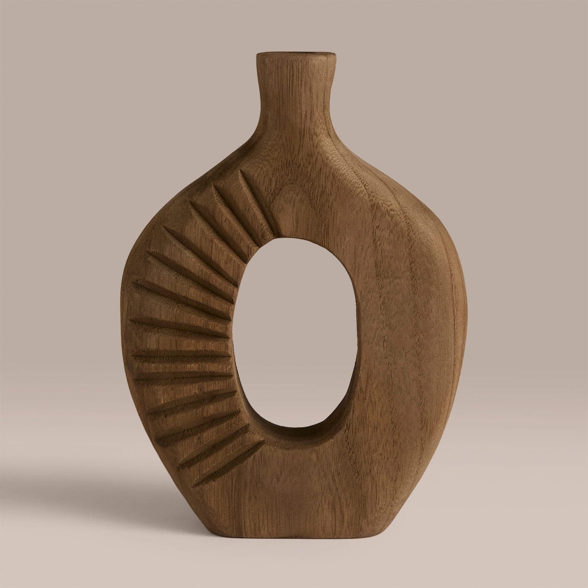 FLORERO DECORATIVO RIPLEY HOME MADERA MOK - 2